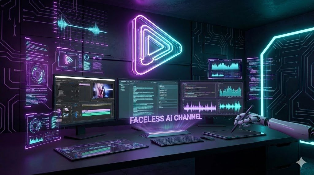 start a faceless youtube channel using AI